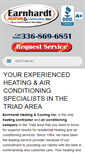 Mobile Screenshot of earnhardtheatingandcooling.com